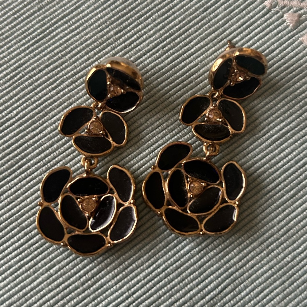Vintage Kate Spade New York Flower Drop Earrings EUC